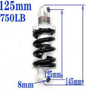 Amortiguador Trasero de 100MM 125MM 150MM 180MM 190MM 200MM para Minimoto ATV <span class=keywords><strong>Scooter</strong></span> Eléctrico Mini Pocket Bike de 47cc 49CC - Product Image 3