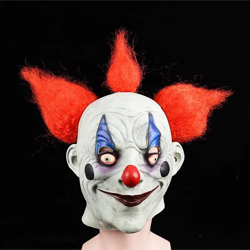 Halloween Horror Rekwisieten Latex Horror Realistische Latex Clown Gezicht Moord Cosplay Vrouwelijke Maskers Voor Halloween