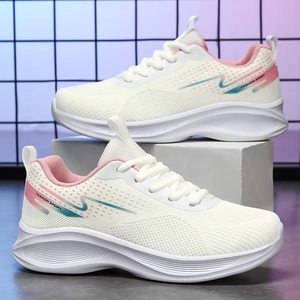 Nouvelles baskets décontractées pour femmes 2025, blanches <span class=keywords><strong>et</strong></span> noires, style running <span class=keywords><strong>et</strong></span> marche élégant - Product Image 3