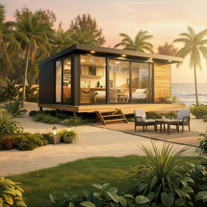 <span class=keywords><strong>Maison</strong></span> préfabriquée modulaire moderne avec design de cabane en bois, petite <span class=keywords><strong>maison</strong></span> sur roues, cabane portable <span class=keywords><strong>et</strong></span> abri de rangement - Product Image 6