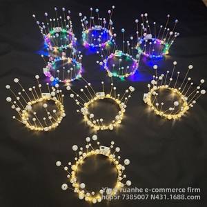 2023 nueva <span class=keywords><strong>guirnalda</strong></span> diadema accesorios nupciales para el cabello para niños adultos decoraciones de fiesta para mercado nocturno Puntos escénicos cumpleaños - Product Image 1