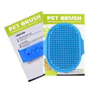 Masaje calmante de mano, cepillo de baño de goma para mascotas, lavado de pelo para gatos, cepillo de champú para mascotas con correa ajustable - Product Image 1