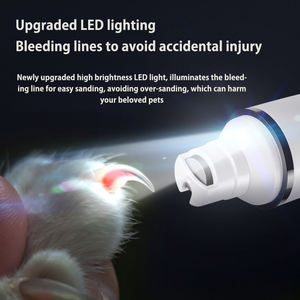 थोक कुत्ता ग्रोमिंग उपकरण इलेक्ट्रिक पेट नाखून ग्राइंडर जी 07 हल्के सफेद नाखून ग्रिंडर G07 कुत्तों के लिए बिल्लियों पंजे ट्रिमर - Product Image 4