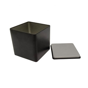 Boîte à thé carrée haut de gamme en fer blanc de qualité alimentaire pour l'emballage du café et du thé, boîte à épices magnétique pour réfrigérateur, échantillon de produit - Product Image 4