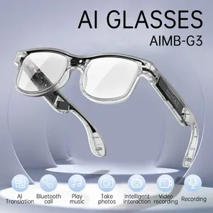 Lunettes Intelligentes SG-2026 AIMB-G3 avec Caméra 1080P Full HD, Étanche IP43, Anti-tremblement, Audio, Prise de Photos <span class=keywords><strong>et</strong></span> Traduction en Temps Réel des Objets - Product Image 1