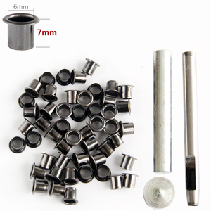 Kit de Ojales Metálicos Pulidos Antióxido de Varios Tamaños (6mm, 7mm Opcional) para Fijación de Cuero (No Importado) - Product Image 5