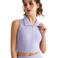 Nouveau soutien-gorge de sport zippé effet seconde peau FH, gilet d'entraînement haute performance, anti-choc, pour la course et le fitness, soutien-gorge de yoga moulant effet seconde peau
