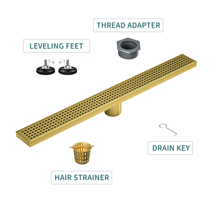 Bán buôn neodrain 304 thép không gỉ tuyến tính vòi hoa sen xả với hình chữ V kênh cho hiệu quả lưu lượng nước và độ bền - Product Image 3