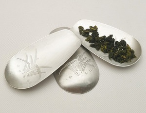 Forme la <span class=keywords><strong>flor</strong></span> que talla los accesorios del juego de té de la pala / de la té del té de la lata del metal - Product Image 6
