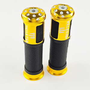 Poignées de guidon de moto Qiangye en alliage d'aluminium, pièces de modification universelles, noir, rouge, bleu, or, argent, colorées - Product Image 5