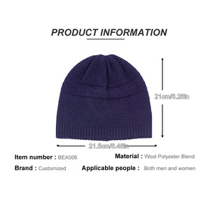 Tricoté hommes laine femmes personnalisé tricot Desig bonnets courts bonnet personnalisé avec broderie nouvelles dames Backwood Golf Beanie chapeau - Product Image 6