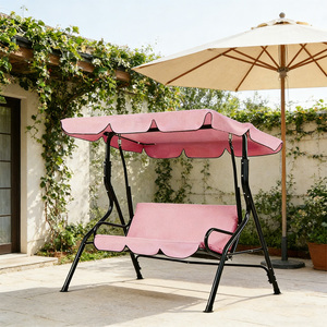 Silla Colgante Tipo Huevo <span class=keywords><strong>de</strong></span> Metal Moderna para Exteriores, para Uso en Villas, Hoteles y Parques, con Cojín Impermeable para 2 Personas - Product Image 4