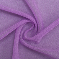 Tissu en maille de lin diamanté 100 % polyester 120D - Respirant, avec revêtement PU moelleux, poids moyen, pour robes de mariée et robes de soirée