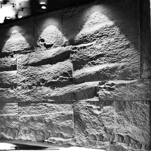 Panel de Pared de Piedra Artificial 3D de Poliuretano, Bloque Moderno para Exteriores de Viviendas, Impermeable, 60*120 mm - Product Image 1