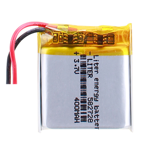 แบตเตอรี่ลิเธียมโพลิเมอร์ลิเธียม Li-Po Li-ion 3.7V 582728 400mAh ชาร์จได้สำหรับ smartwatch <span class=keywords><strong>GPS</strong></span> PDA Notebook - Product Image 1