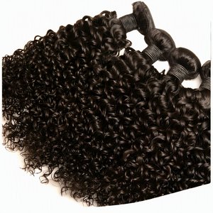 100% Human Virgin Remy Hair Extensions Curly Lace Front Wigs with Baby Pineapple Waves for Black Women