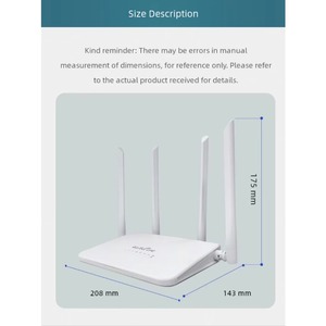 Nuevo Router 4G LTE de 300Mbps con Ranura para Tarjeta SIM Tipo-C, Módem 4G LTE Interior para Oficina, Compatible con Wi-Fi 2.4G, Funciones de Firewall y QoS - Product Image 5