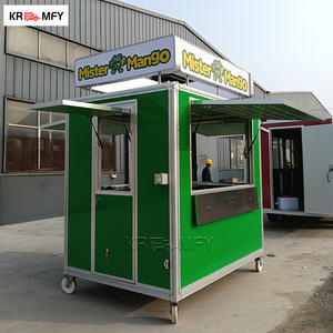 Carro de Comida Remolcable de Fibra de Vidrio y Aluminio para Venta de Palomitas, Smoothies, Dulces, Hielo Raspado, Hot Dogs y Comida Rápida - Product Image 4