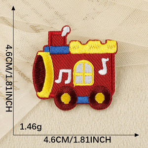 Moda Corea estilo transporte vehículo autoadhesivo bordado decorativo Diy parches pegatinas para bolsa sombrero ropa - Product Image 6
