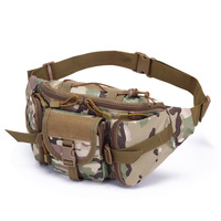 Sac banane Molle personnalisé avec logo pour homme – Robuste, pour activités sportives et de plein air – Pochette téléphone avec fermeture éclair pour camping et chasse