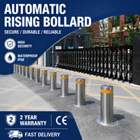 Bollard Hidrolik Tugas Berat yang Dapat Naik-Turun Otomatis, Tiang Pengaman Retractable untuk Palang Parkir Mobil, Bollard untuk Pintu Masuk Jalan Masuk