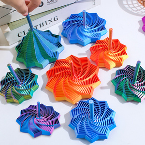 Decoración de Escritorio al por Mayor, Estrella Sensorial Impresa en 3D, Espiral Giratoria con Asa para Aliviar el Estrés - Product Image 1
