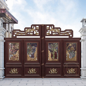 Porte électrique de luxe de haute qualité <span class=keywords><strong>en</strong></span> alliage <span class=keywords><strong>d</strong></span>'aluminium, porte battante, <span class=keywords><strong>portail</strong></span> <span class=keywords><strong>d</strong></span>'entrée de villa et de maison, <span class=keywords><strong>portail</strong></span> <span class=keywords><strong>en</strong></span> <span class=keywords><strong>fer</strong></span> forgé, <span class=keywords><strong>prix</strong></span> - Product Image 3