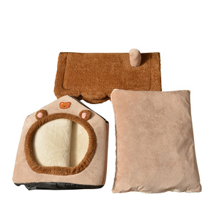 Hovicaed Haustierhaus Abnehmbares Waschbares Katzenhaus Welpen-Höhle Sofa Haustierbett für Sehr Kleine Hunde und Kleine bis Mittelgroße Katzen - Product Image 2