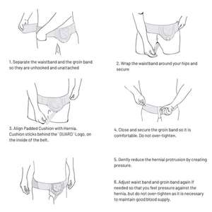 Hernia <b>Belt</b> Truss for Single Inguinal Sports Hernia <b>Belt</b> With Removable Compression Pads for Adult Left /right Side - Product Image 6
