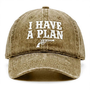 SFPJTL Gorra de Béisbol Divertida con la Frase 'I Have a Plan', Ajustable, Lavada, 100% Algodón, 6 Paneles, Importada, Regalo Único para Hombres - Product Image 1