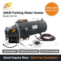 Chauffe-eau diesel OkyRie 12V 24V 30KW avec interrupteur à bascule, chauffage de cabine, préchauffeur de moteur silencieux pour camion, camping-car, bus - Vente en gros