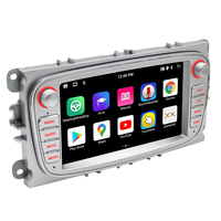Autoradio Android 4 cœurs avec écran HD 7 pouces, WiFi, Carplay sans fil, Android Auto, radio FM, Bluetooth, lecteur DVD, unité centrale stéréo pour voiture Focus