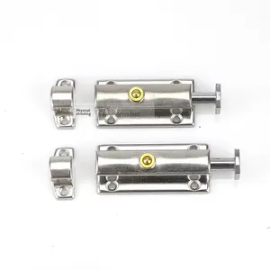 मुफ्त शिपिंग पॉलिश स्टेनलेस स्टील स्व-लोचदार स्व-लॉकिंग 3 इंच 4 इंच 406 पुश बटन स्प्रिंग डोर लाच - Product Image 5