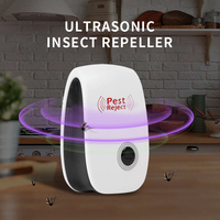 Répulsif anti-moustiques et souris à ultrasons pour l'intérieur Répulsif à insectes électrique solide en ABS