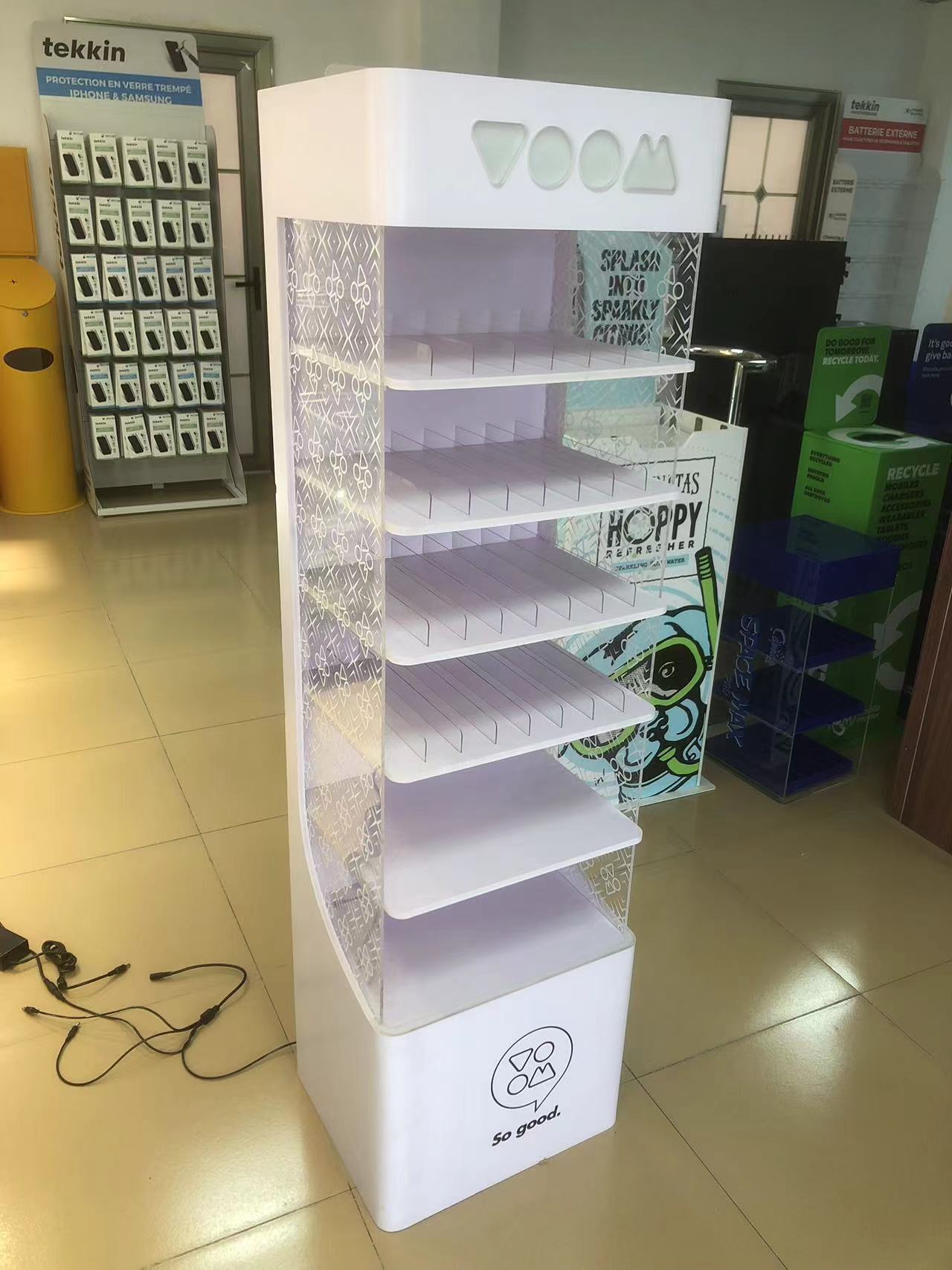 Lightup Cigarette Display Rack Smoking Shop Display Led Tobacco Display case Floor Stand for Retail Shop and Shopping Mall — view 3