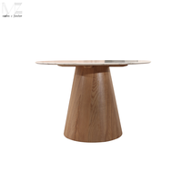 Table de salle à manger ronde en bois pour 4 personnes, style moderne et luxueux italien, Mesas De Comedo R4 Sill, mobilier complet pour salle à manger
