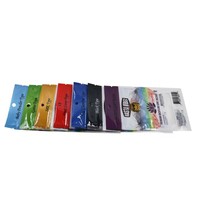Sac en plastique refermable sur mesure, résistant à l'humidité, pour l'emballage alimentaire, avec taille et couleur personnalisables