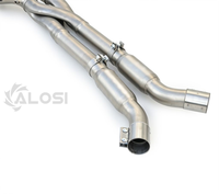Tuyau intermédiaire en Z à longueur égale avec résonateur en acier inoxydable 304 pour échappement BMW M2/M3/M4 G80 G82 G87 G8X S58 3.0T 2021-2024