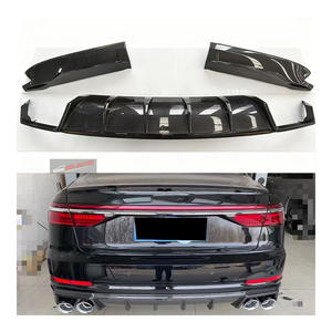 ลิ้นกันชนหลังคาร์บอนไฟเบอร์แบบแห้งสำหรับรถยนต์ <span class=keywords><strong>Audi</strong></span> A8L D5 รุ่นใหม่ พร้อมช่องระบายไอเสีย ติดตั้งง่ายแบบ Bolt-On ใช้ได้กับรถยนต์ทั่วไป ปี 2017-2024 รับประกัน 1 ปี - Product Image 1