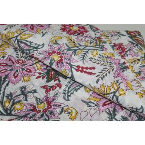 Nueva Tela de Algodón Multicolor con Estampado Artesanal Hindú, Estampados Naturales, Vestidos Ligeros para Niños, Decoración para Cortinas y Bolsos - Product Image 2