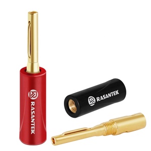 Rasantek 24K chapado en oro <span class=keywords><strong>género</strong></span> <span class=keywords><strong>masculino</strong></span> conector Banana - Product Image 3