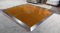 Plancher de danse portable en bois de teck, diamètre 7m, modèle GS, GSDFW, certifié TUV, pour mariages, fêtes, présentoirs en treillis, utilisation intérieure/extérieure
