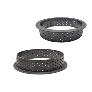 Moules à anneaux à tarte ronds, outils de décoration en <span class=keywords><strong>forme</strong></span> ronde perforés, 8 pièces, bricolage, desserts français, ustensiles de cuisson - Product Image 6