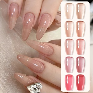 BORN PRETTY PRO <span class=keywords><strong>Vernis</strong></span> à ongles en gel <span class=keywords><strong>semi</strong></span>-<span class=keywords><strong>permanent</strong></span> sans HEMA, sans gel, <span class=keywords><strong>vernis</strong></span> à gelée transparent naturel, 15ml - Product Image 1