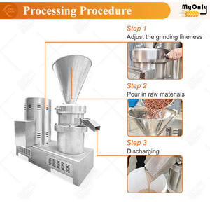 MY Natural Tahini Make Meat Bone Almond Grinder 100 <span class=keywords><strong>Kg</strong></span> por hora Mini máquina industrial de pasta de maní - Product Image 3