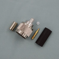 Câble LMR240 personnalisé, antenne IP67, fil électrique étanche, connecteur coaxial RF de type N mâle à sertir
