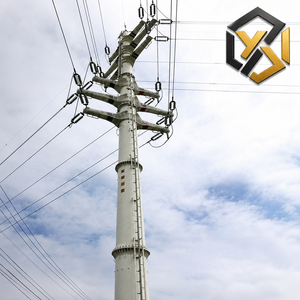 Palo Elettrico Ottagonale in Acciaio Zincato Standard <span class=keywords><strong>NEA</strong></span> da 30ft, 35ft, 40ft per Distribuzione Elettrica nelle Filippine, Linea di Trasmissione 11kV - Product Image 1