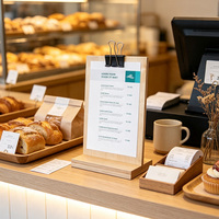 Présentoir de Table en Bois Personnalisable, Panneau de Mariage, Présentoir de Magasin, pour Cafés et Restaurants, Présentoir de Décoration Intérieure, Porte-Préleveur