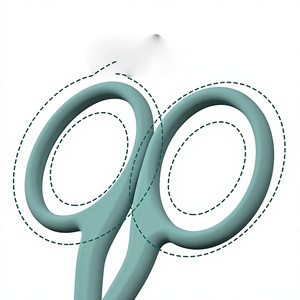 Ciseaux à broder Surtechs multifonctionnels en acier inoxydable à pointe fine pour cils et travaux manuels - Product Image 3