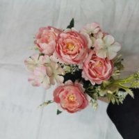 QIDA CJ23136 7 tête fleurs artificielles en pot couronnes et plantes fausses fleurs pour la maison mariage fleurs décoratives Offre Spéciale 23236